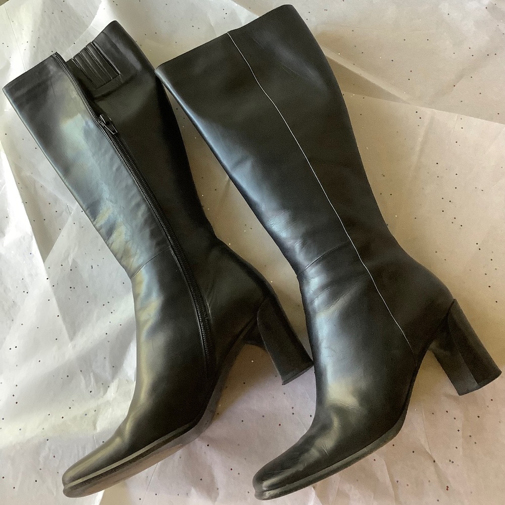 VIA SPIGA black leather made in Italy boots size 6M
